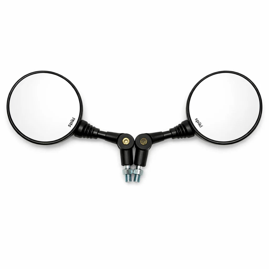 SPIKI CF Touring Mirrors (Pair) | 360 Degree Foldable Rear View Mirrors