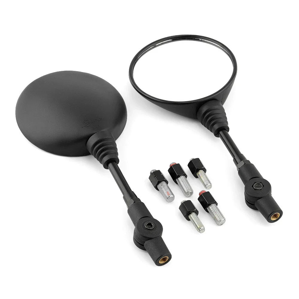 SPIKI CF Touring Mirrors (Pair) | 360 Degree Foldable Rear View Mirrors