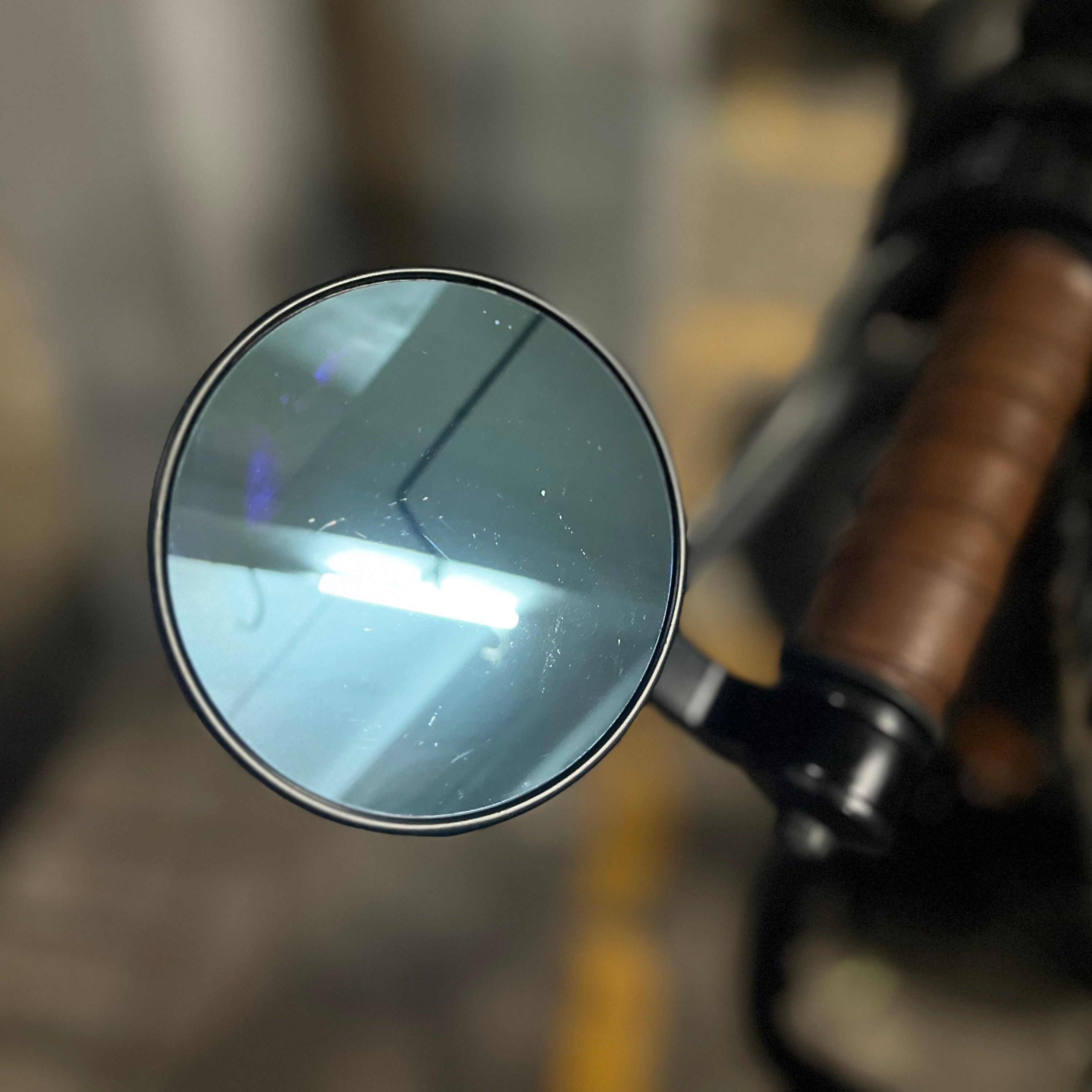 Round Bar End Mirrors | Antiglare | Convex