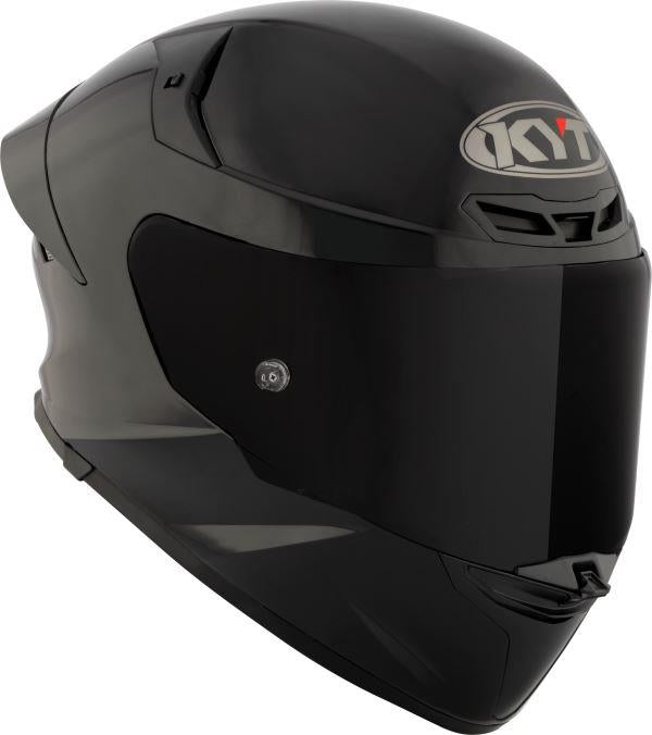 KYT TT Revo Plain Gloss Black Helmet