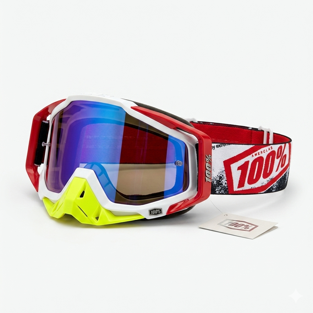 100% Motocross Goggles | Blue Tint
