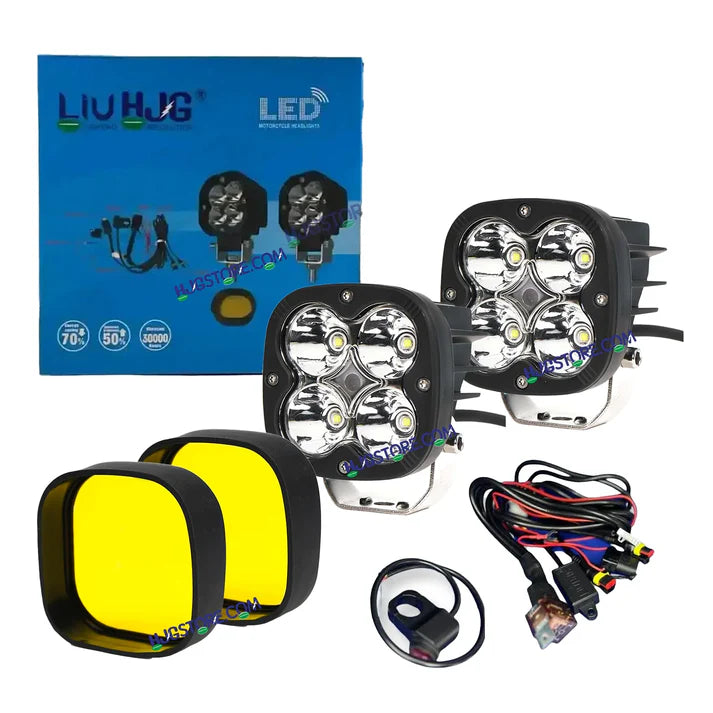 HJG 120W 4 LED CREE Fog Lights Pair (Harness Included)