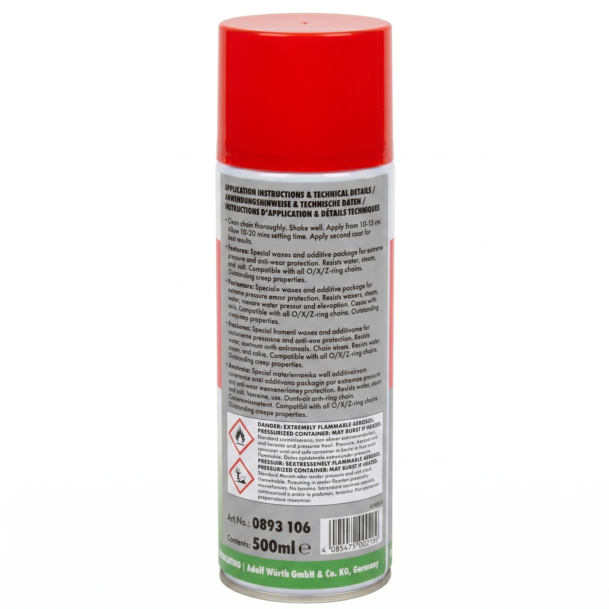 Wuerth Chain Lubricant - 500ml