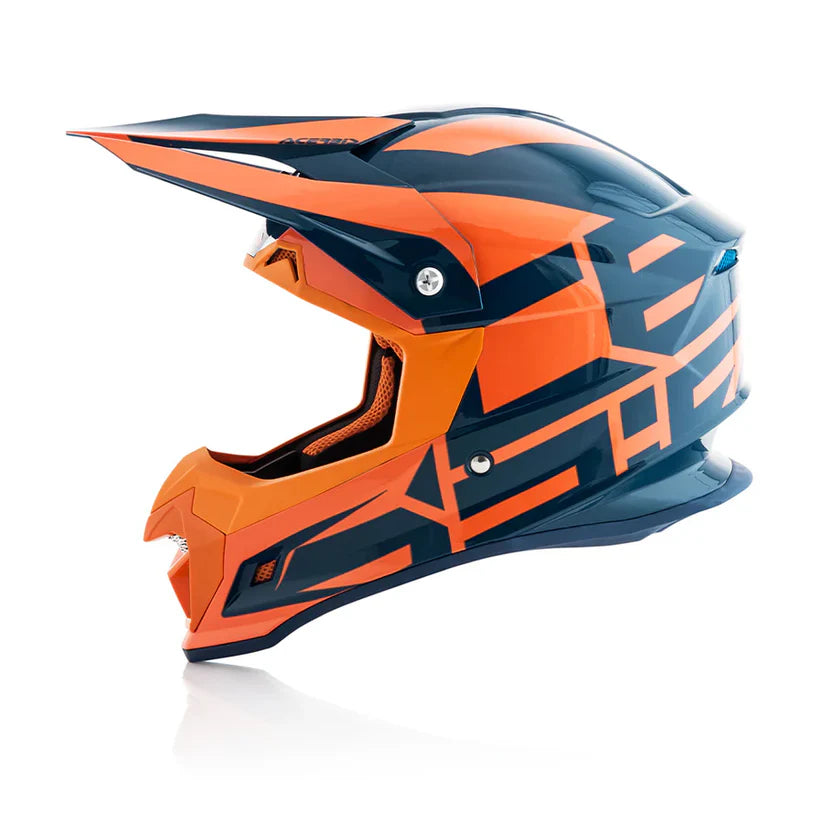 Acerbis Profile 4 Motocross Helmet | Orange Blue