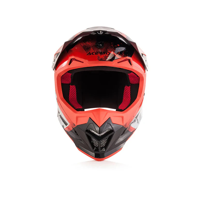 Acerbis Profile 4 Motocross Helmet | Red White (Gloss)