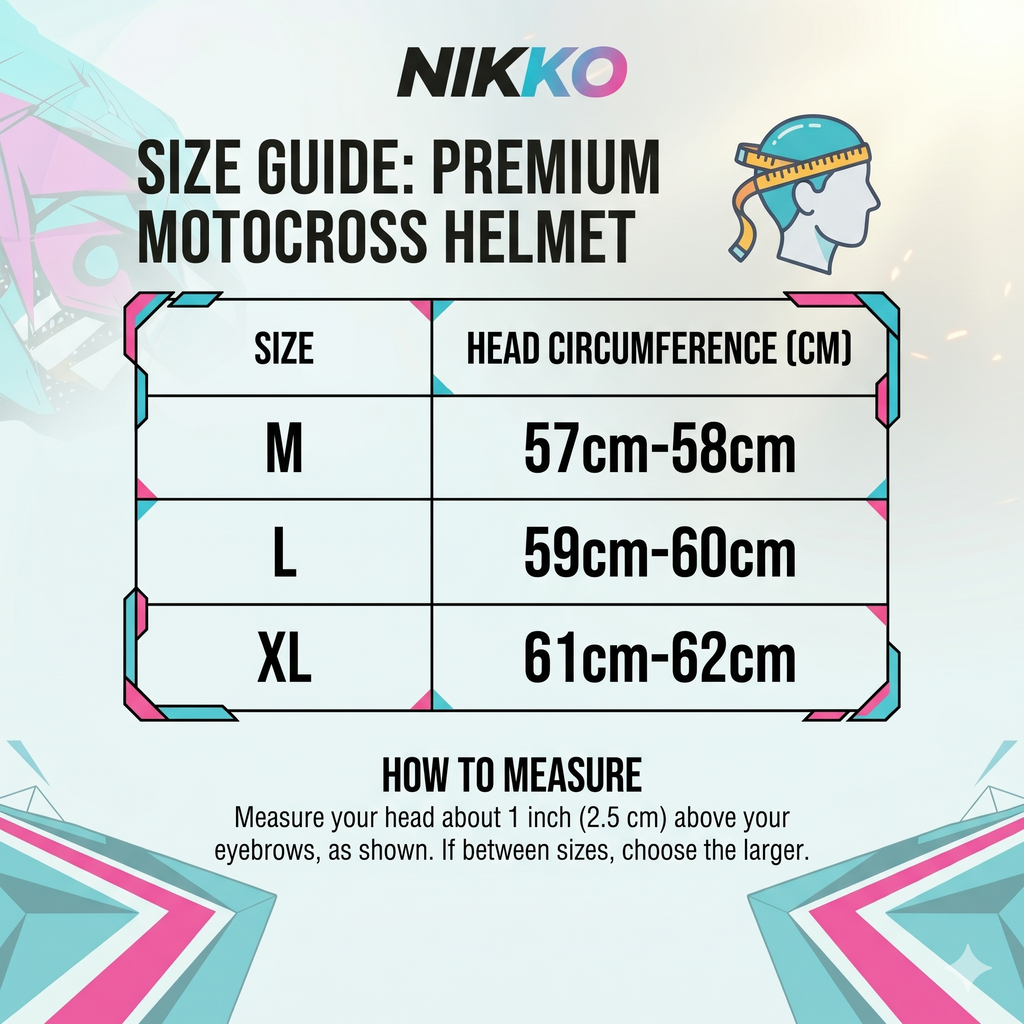 Nikko MX Lightweight Helmet | N603 | KTM Theme