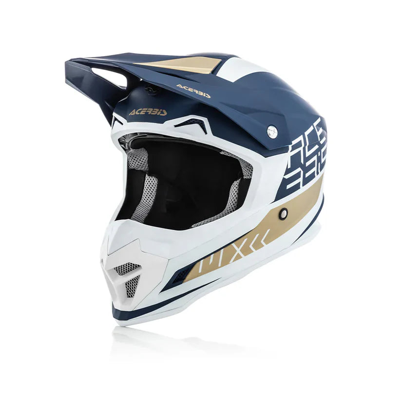 Acerbis Profile 4 Motocross Helmet | Blue White