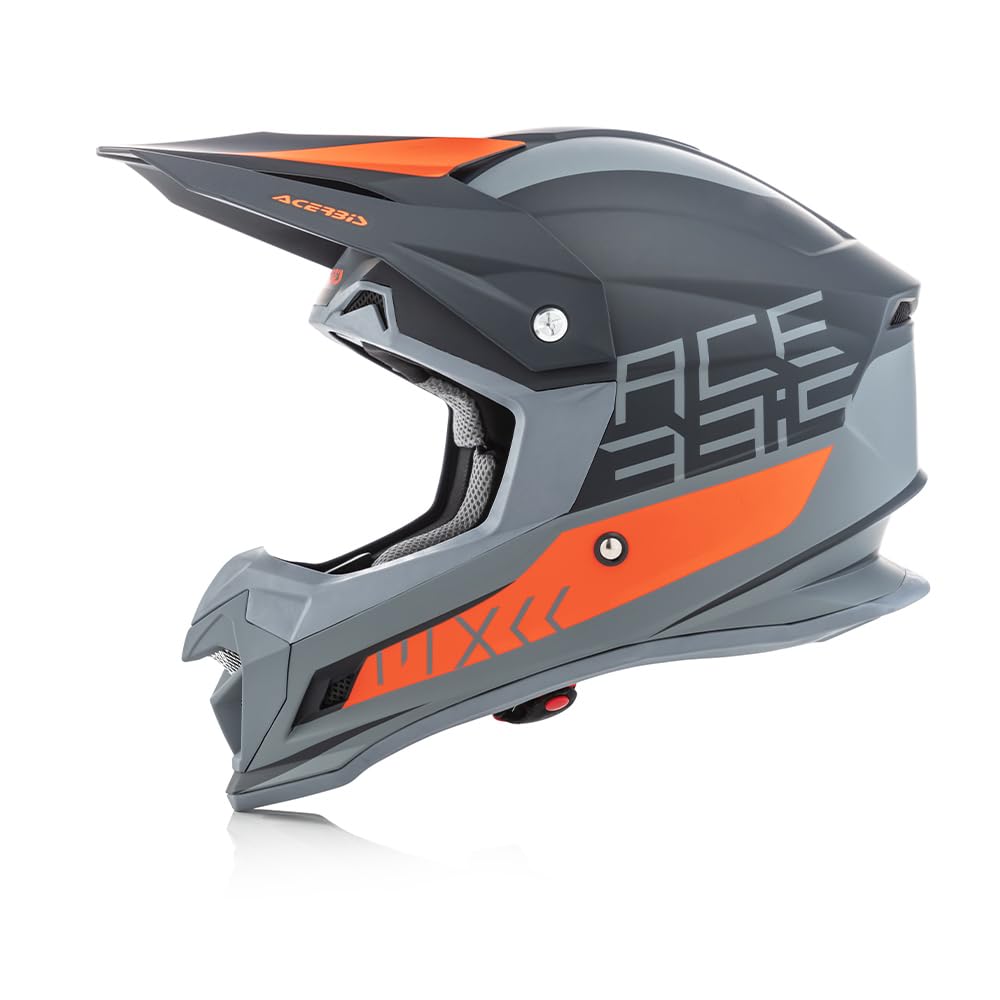 Acerbis Profile 4 Motocross Helmet | Grey Orange