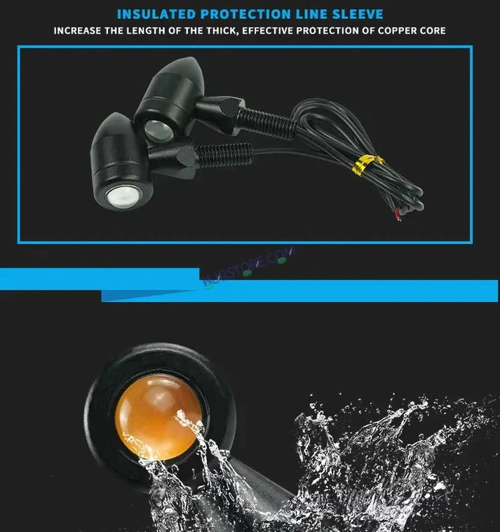 HJG Turn Signal Lights (Flasher Relay Included)